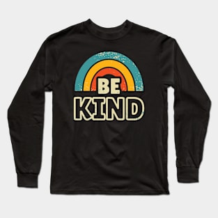 Be Kind Retro Colors Long Sleeve T-Shirt